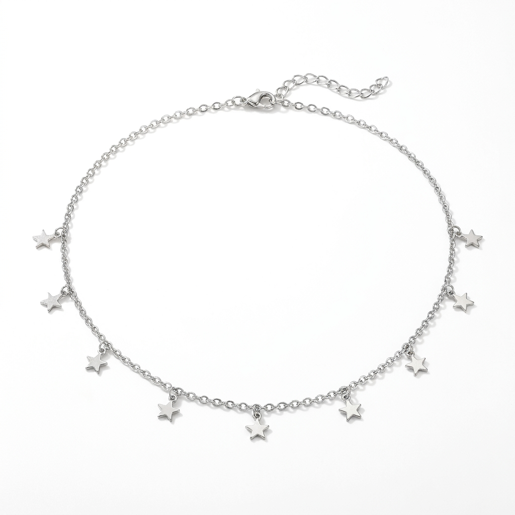 Star Tassel Choker Necklace – Boho Style with Vintage Pendant