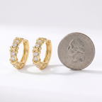Cross Zircon Stud Earrings – Elegant Sparkle with Vintage Design