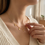 Star Tassel Choker Necklace – Boho Style with Vintage Pendant