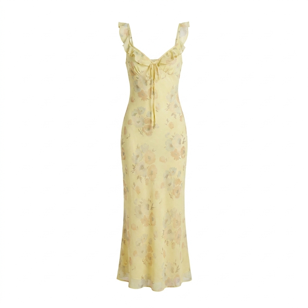 Floral Sling Dress – Effortless Summer Style with Backless Design