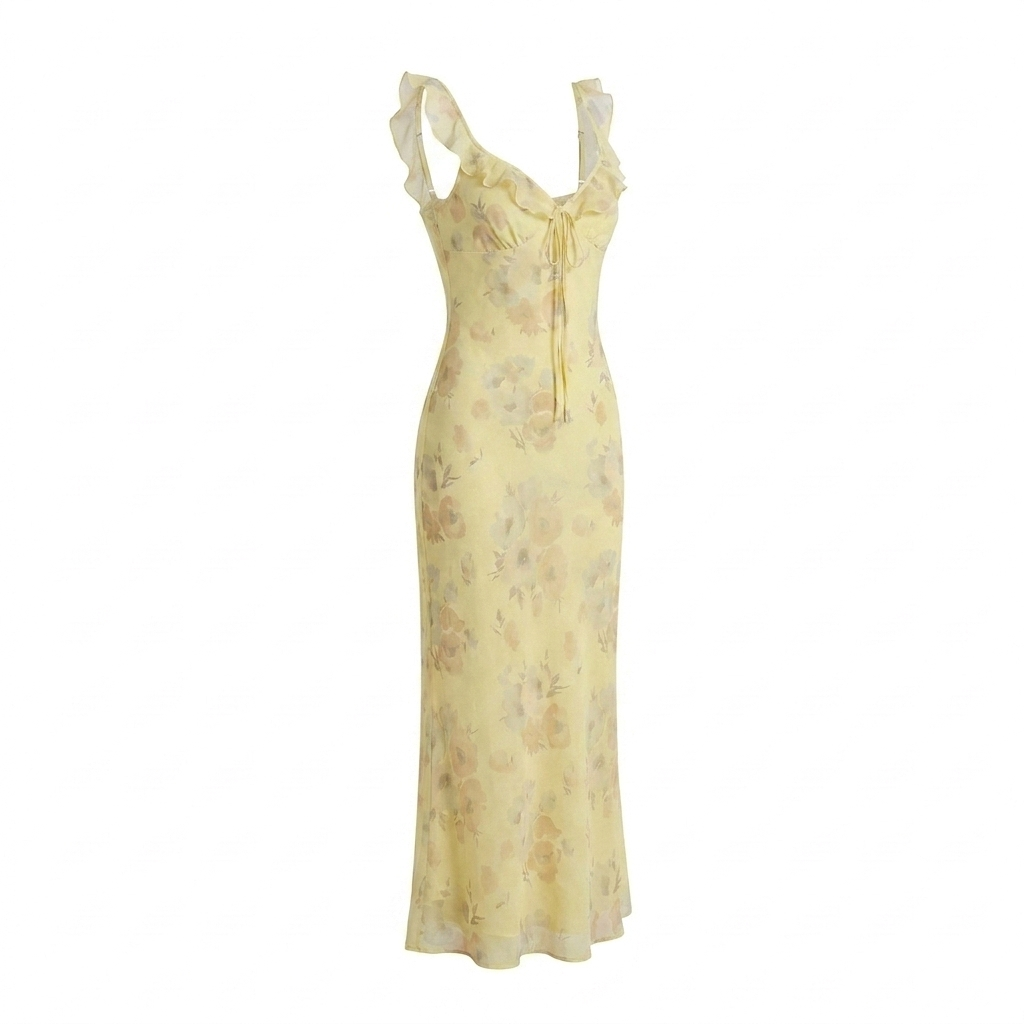 Floral Sling Dress – Effortless Summer Style with Backless Design