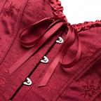 Jacquard Corset Top – Elegant Structure with Boned Bustier Design