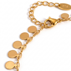 Disc Tassel Anklet – Chic Shine & Glossy Stainless Steel