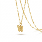 Butterfly Necklace – Vintage Charm & Stainless Steel Snake Chain