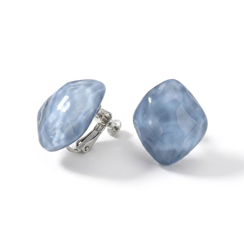 Geometric Ear Cuffs – Colorful Resin Style & Non-Pierced Design