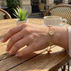 Clover Flower Bracelet – Adjustable Stainless Steel Design