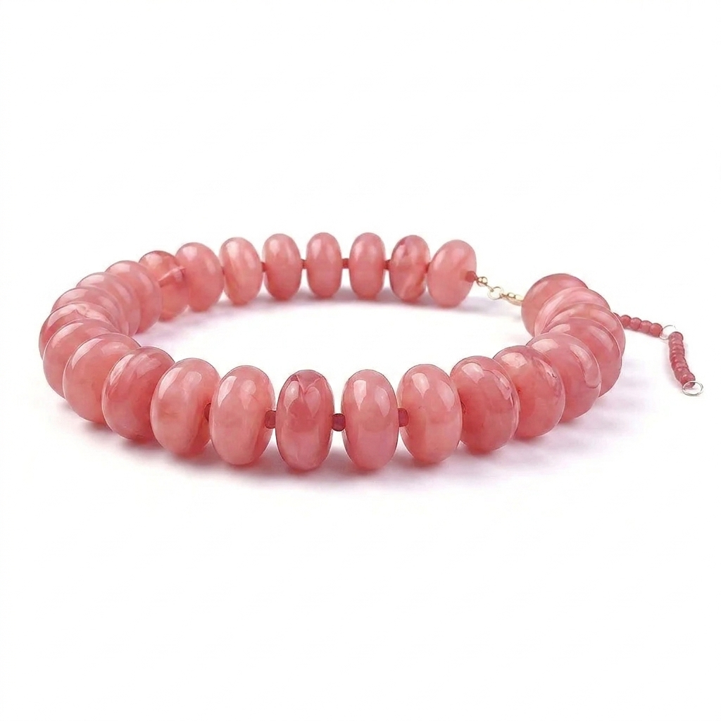 Resin Bead Necklace – Colorful Chunky Bohemian Statement Jewelry