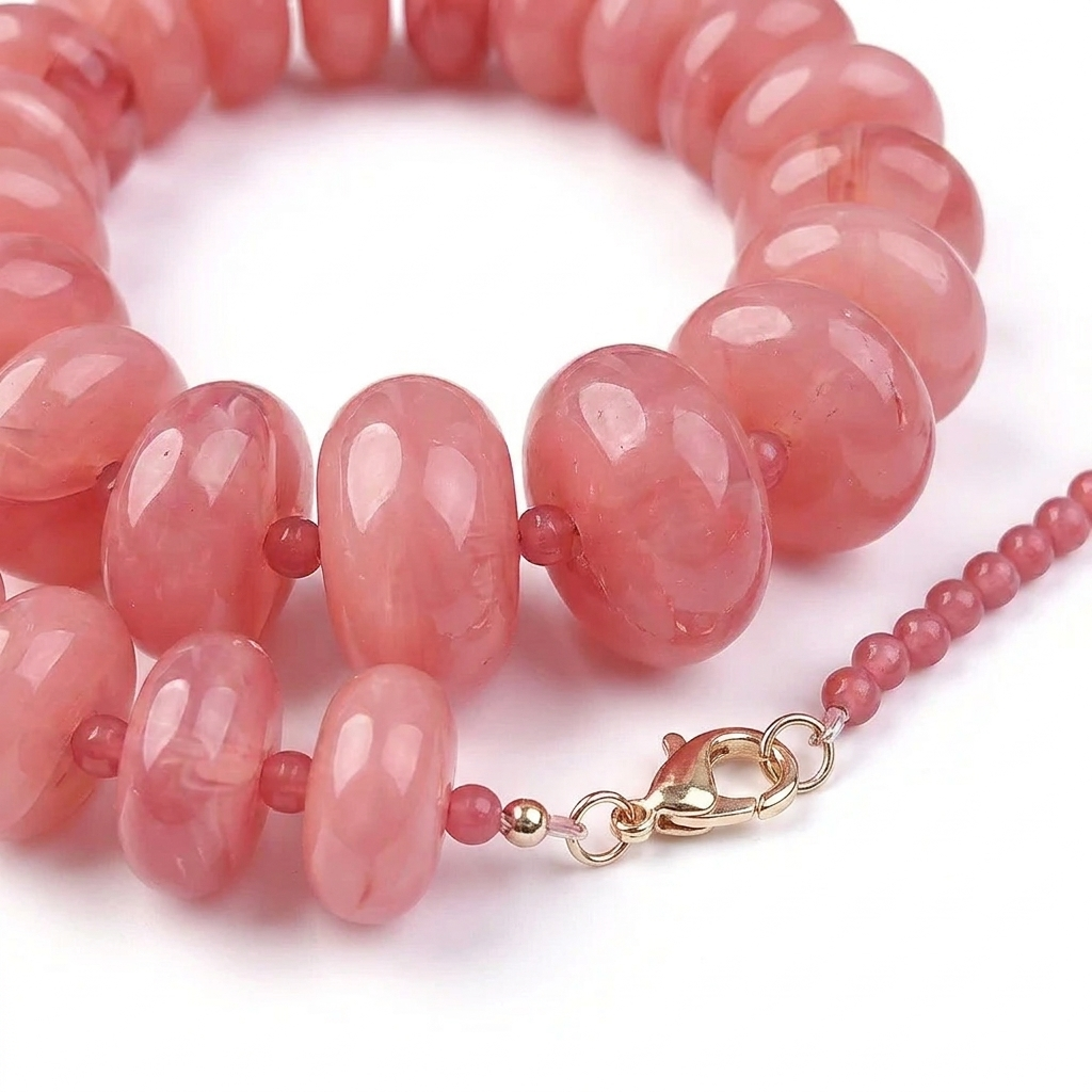 Resin Bead Necklace – Colorful Chunky Bohemian Statement Jewelry