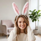 Oversized Rabbit Ear Headband – Plush Comfort & Cute Cosplay Accessory