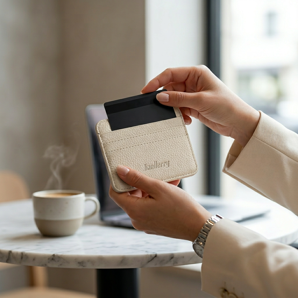 Slim Front Pocket Wallet – Minimalist Card & ID Organizer