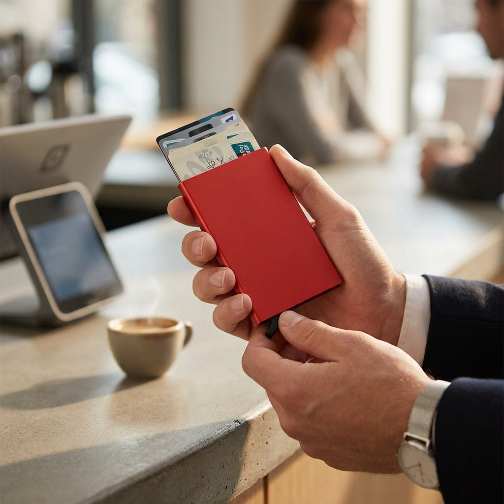 Slim RFID Wallet – Minimalist Metal Card Holder