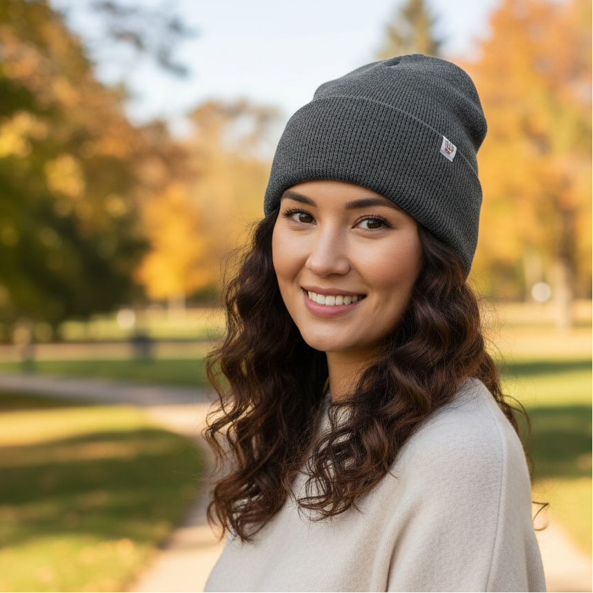 Silk Satin Lined Winter Beanie Warm Chunky Satin Head Cap