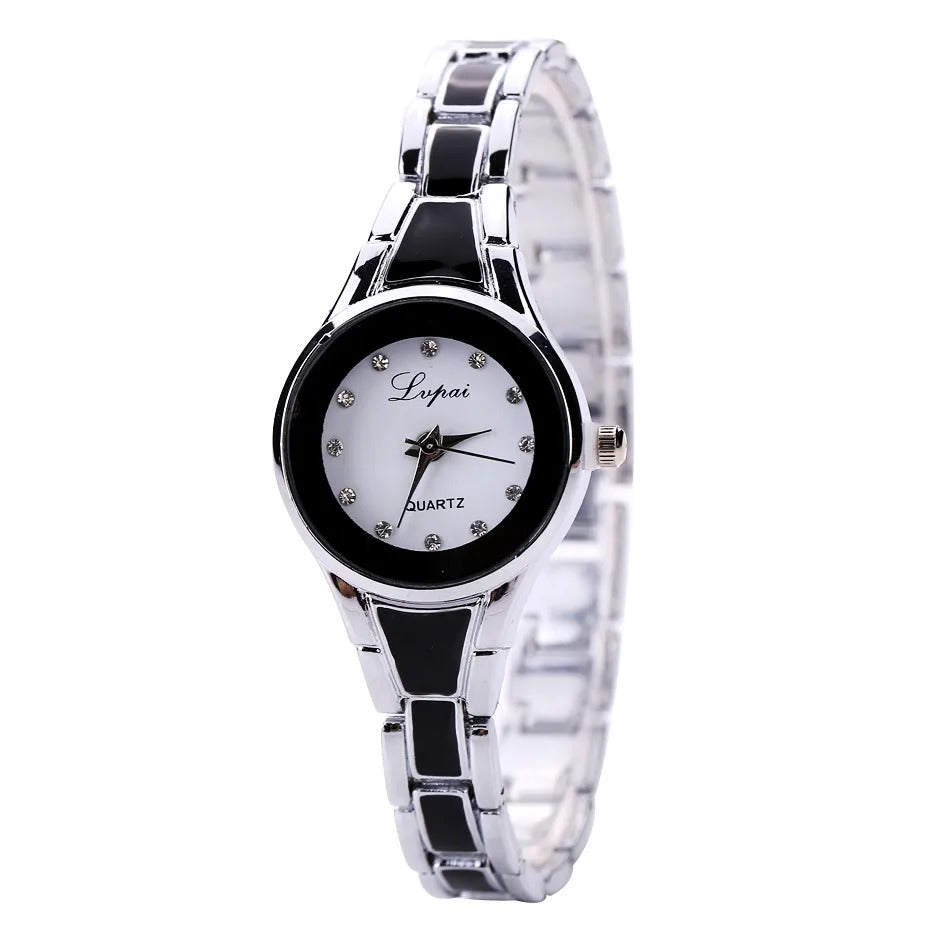 Elegant Women’s Quartz Watch Luxury Stainless Steel Wristwatch