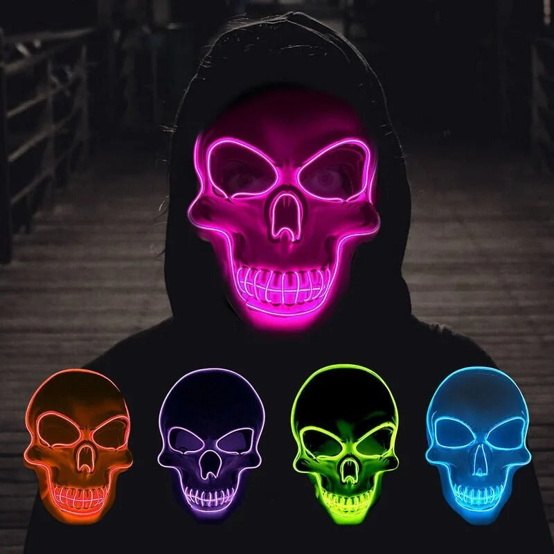LED Skull Mask – EL Cold Light Halloween Cosplay