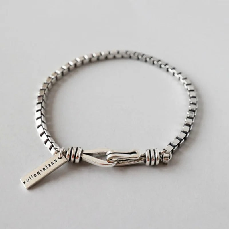 925 Silver Geometric Bracelet for Women – Elegant