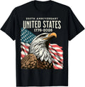 USA 250th Anniversary Patriotic T-Shirt – Soft Cotton Graphic Tee