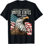 USA 250th Anniversary Patriotic T-Shirt – Soft Cotton Graphic Tee