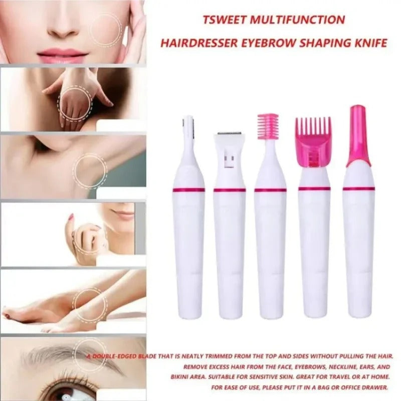 5-in-1 Women Epilator & Facial Hair Removal Shaver Tool