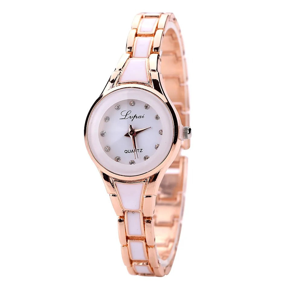 Elegant Women’s Quartz Watch Luxury Stainless Steel Wristwatch