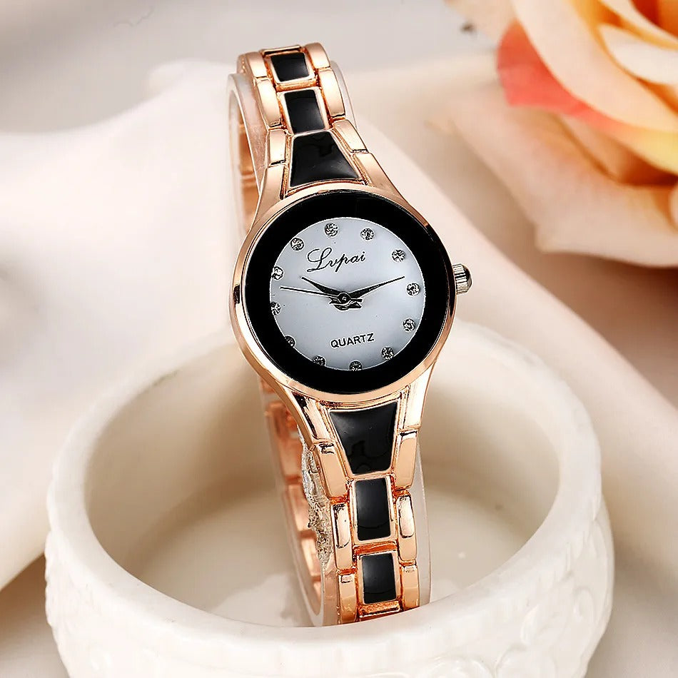Elegant Women’s Quartz Watch Luxury Stainless Steel Wristwatch