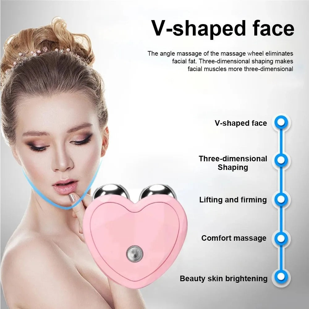Microcurrent Facial Massager Roller - Skin Tightening & Lifting