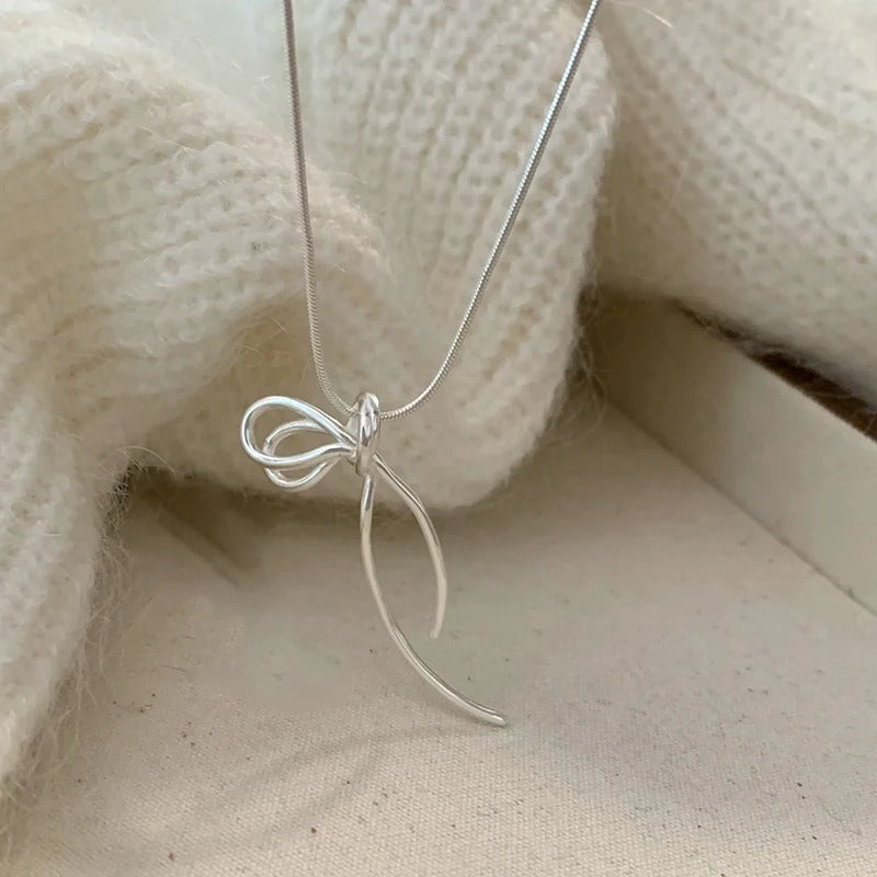 925 Silver Geometric Necklace for Women – Simple & Chic