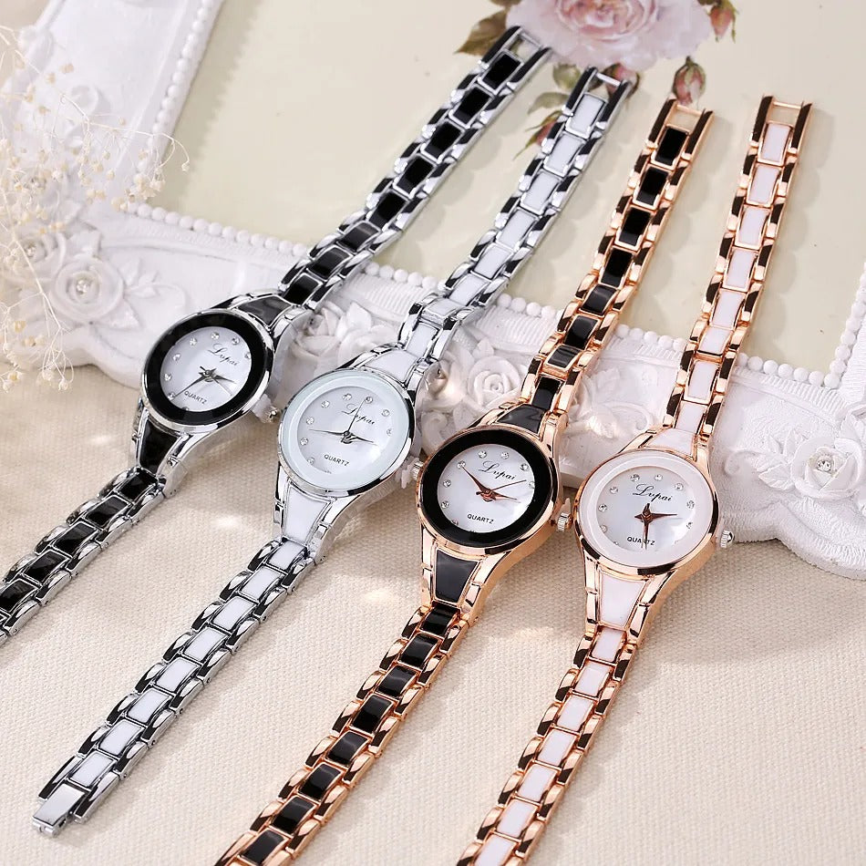 Elegant Women’s Quartz Watch Luxury Stainless Steel Wristwatch