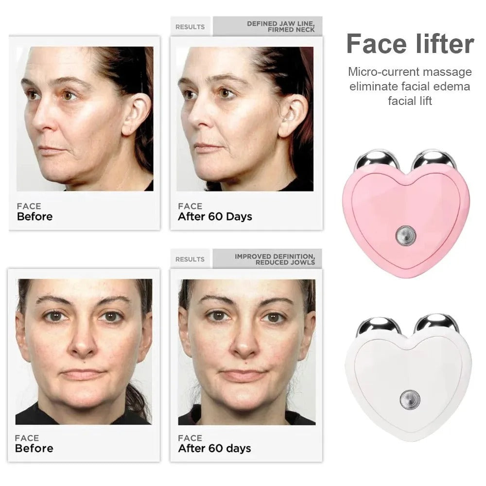 Microcurrent Facial Massager Roller - Skin Tightening & Lifting