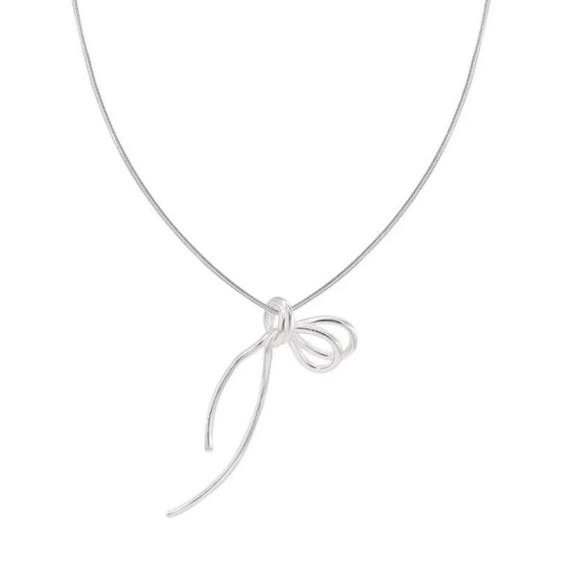 925 Silver Geometric Necklace for Women – Simple & Chic