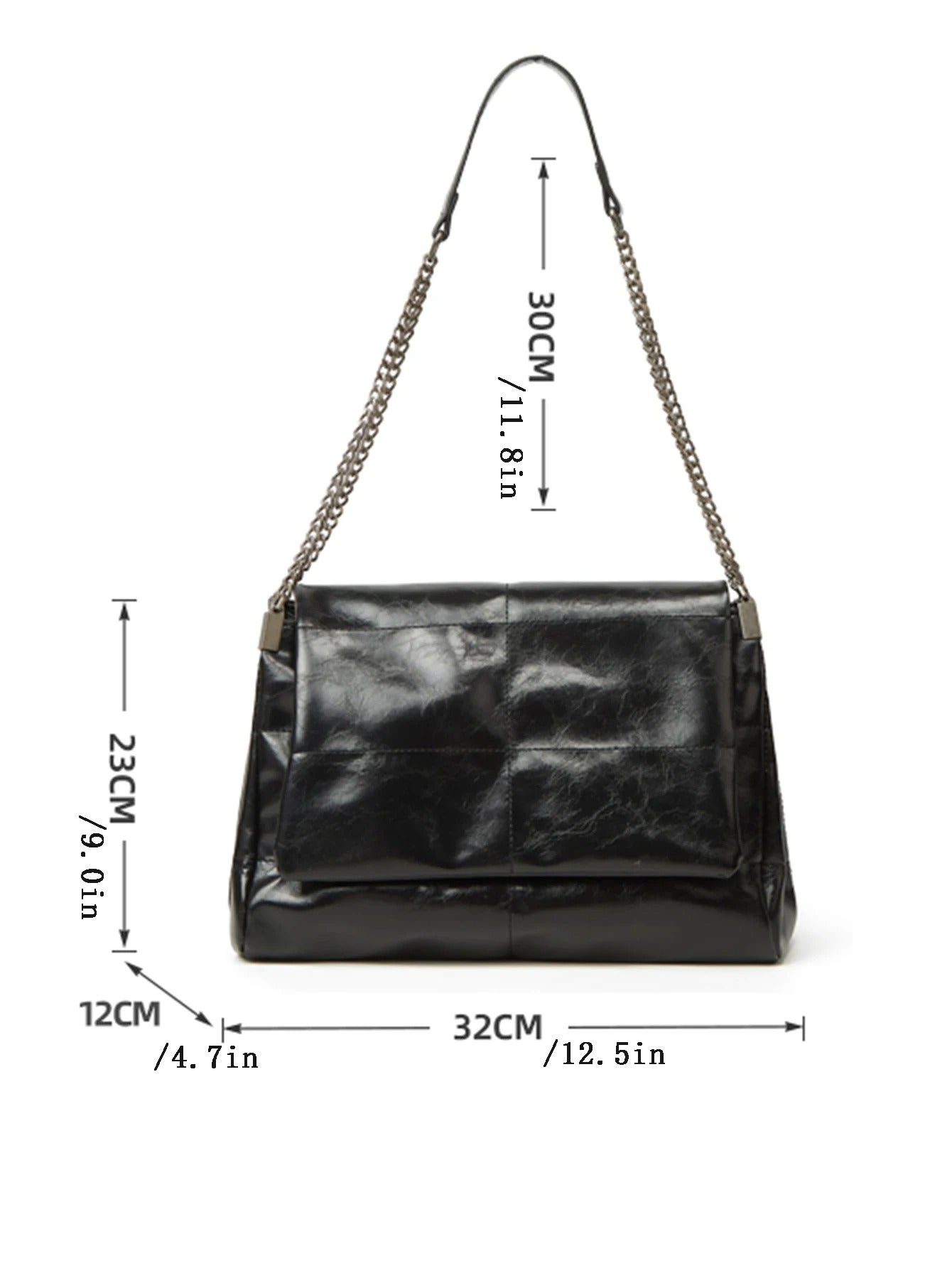 Large Capacity Women's Chain Tote Bag – Trendy & Chic