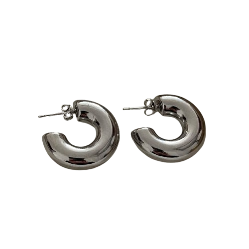 925 Sterling Silver Circle Earrings for Women Hypoallergenic