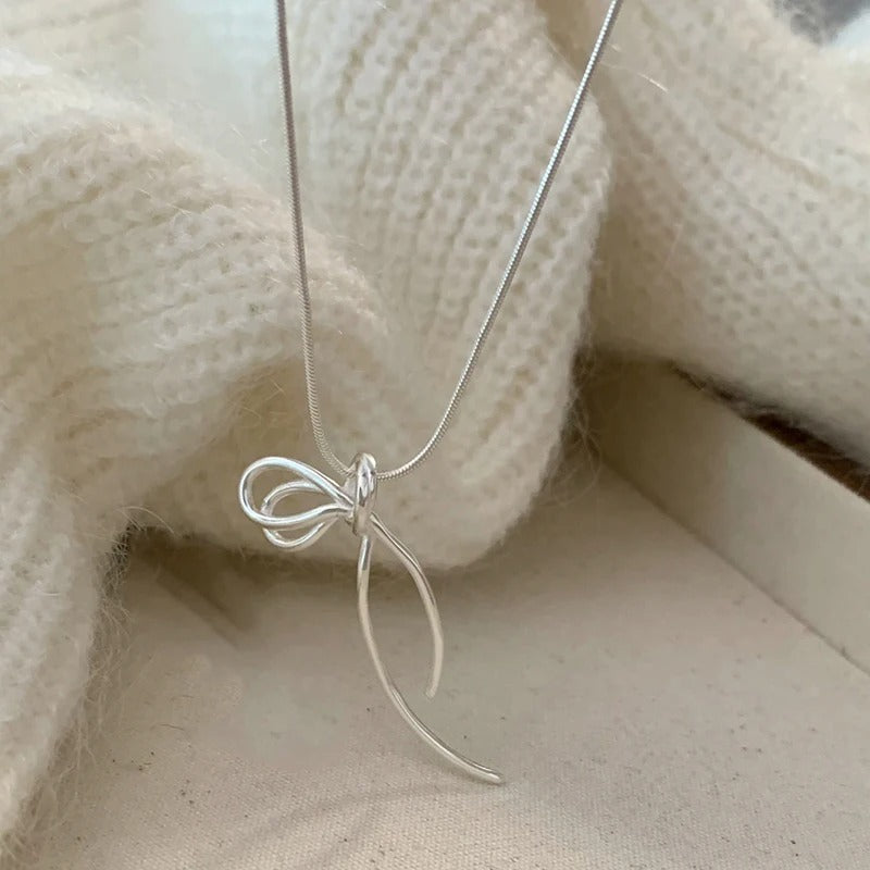 925 Silver Geometric Necklace for Women – Simple & Chic