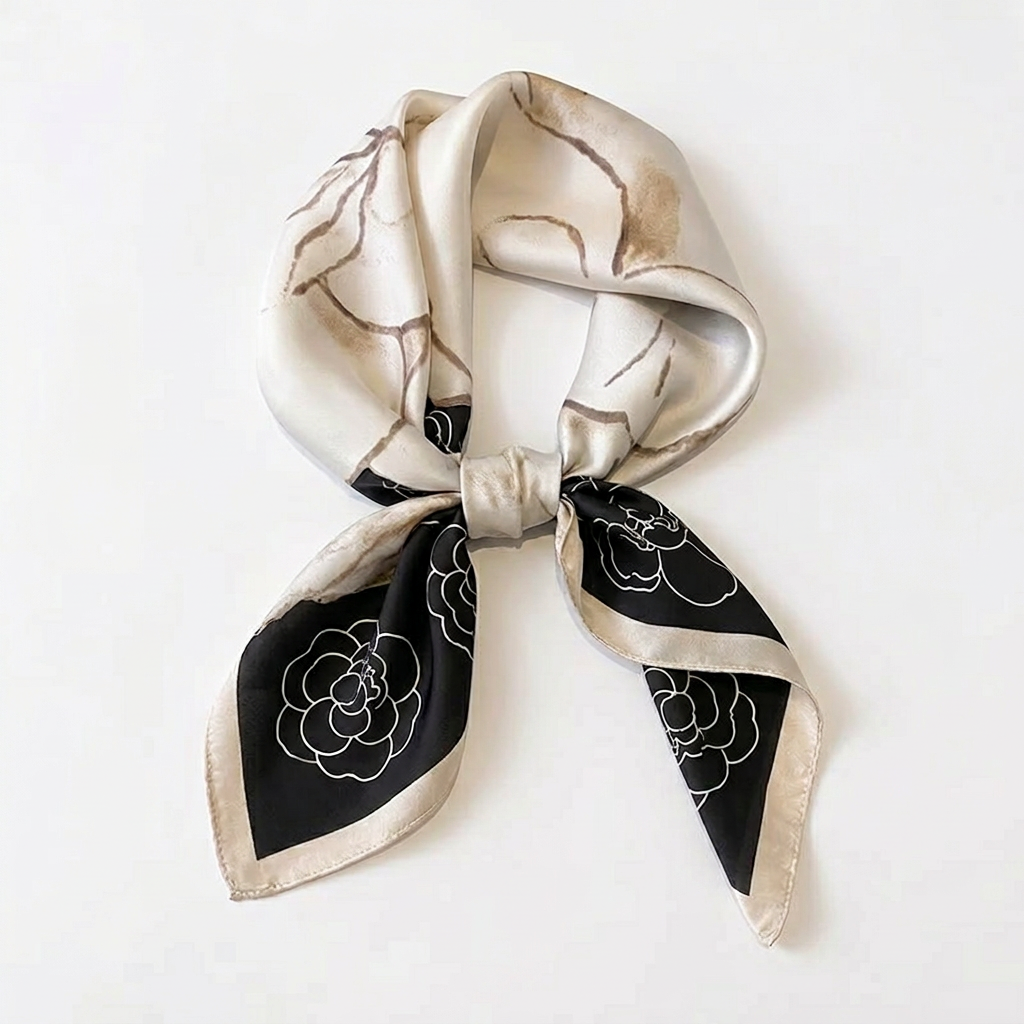 Silk Bag Scarf Ribbon – Chic Satin Handle Wrap