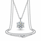 Solitaire Pendant Necklace – Classic Sparkle with CZ Stone