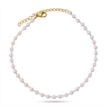 Pearl Chain Anklet – Chic Summer Foot Bracelet in Stainless Steel