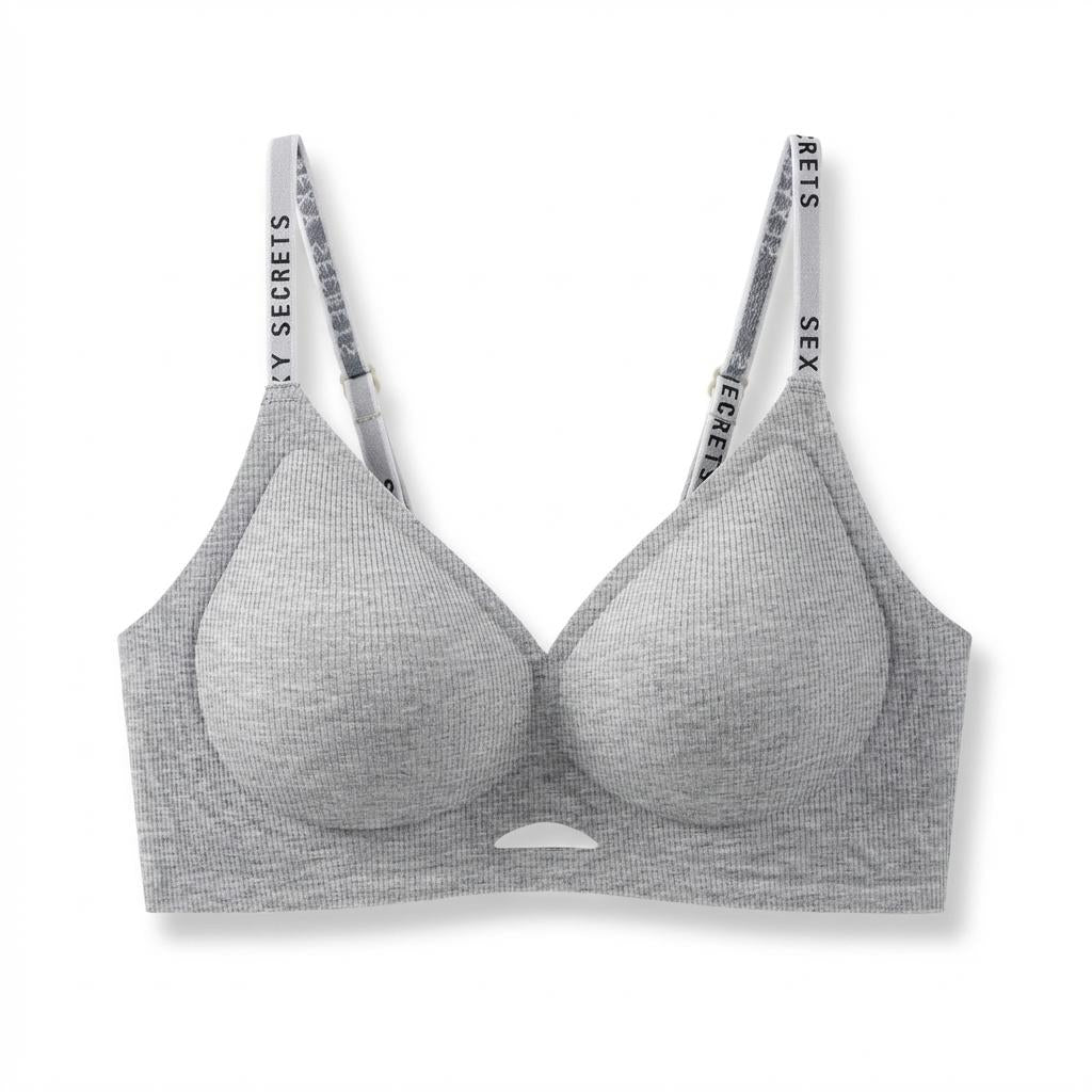 Seamless Wire-Free Bra – Smooth Lift + Breathable Nylon Blend
