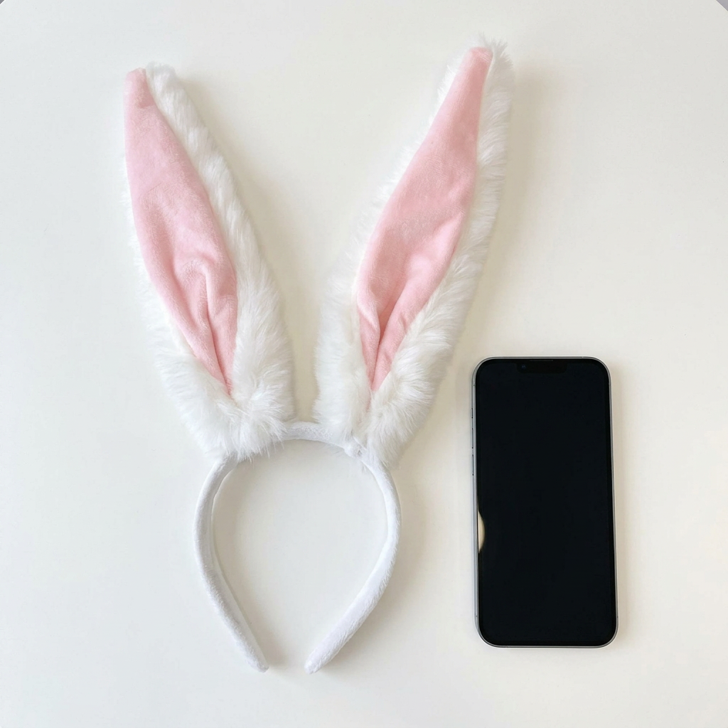 Oversized Rabbit Ear Headband – Plush Comfort & Cute Cosplay Accessory
