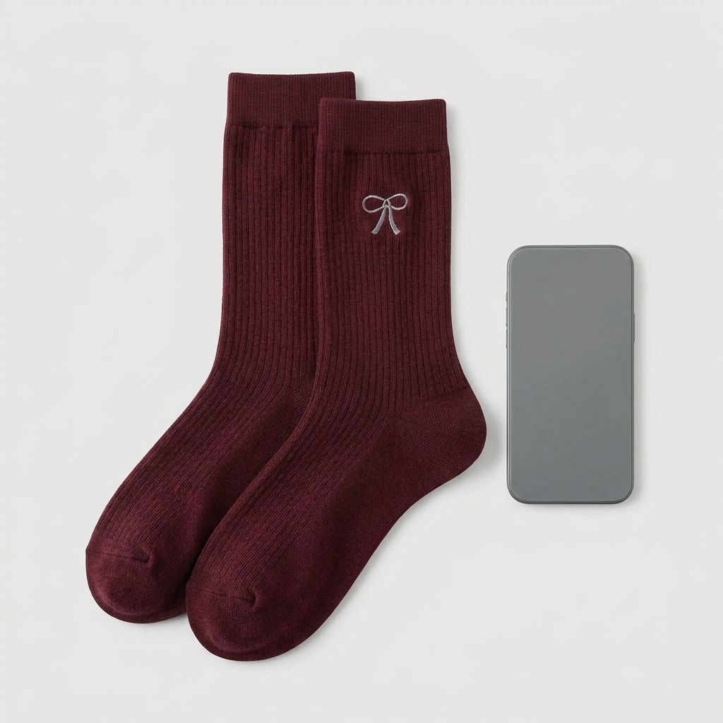 Ruffle Ankle Socks – Chic Cotton Blend with Retro Frill