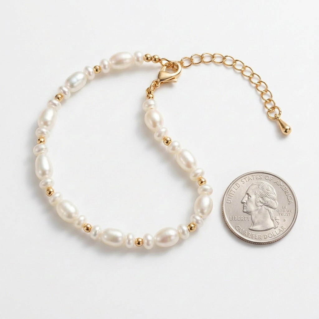 Freshwater Pearl Bracelet – Chic Baroque Strand Elegance