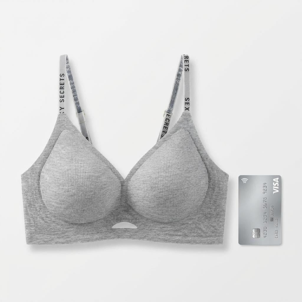 Seamless Wire-Free Bra – Smooth Lift + Breathable Nylon Blend