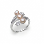 Sterling Silver Pearl Ring – Adjustable 925 Design