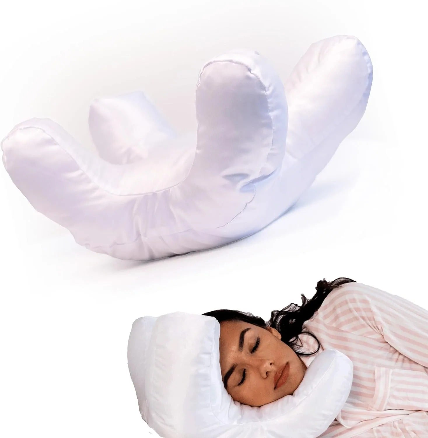 Beauty Sleep Pillow – Anti-Crease Satin Support Cushion