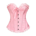 Jacquard Corset Top – Elegant Structure with Boned Bustier Design