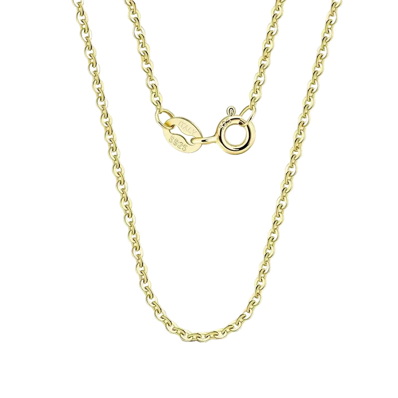 Rose Gold Cable Chain Necklace – 925 Silver
