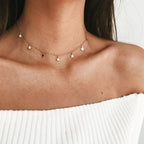 Star Tassel Choker Necklace – Boho Style with Vintage Pendant