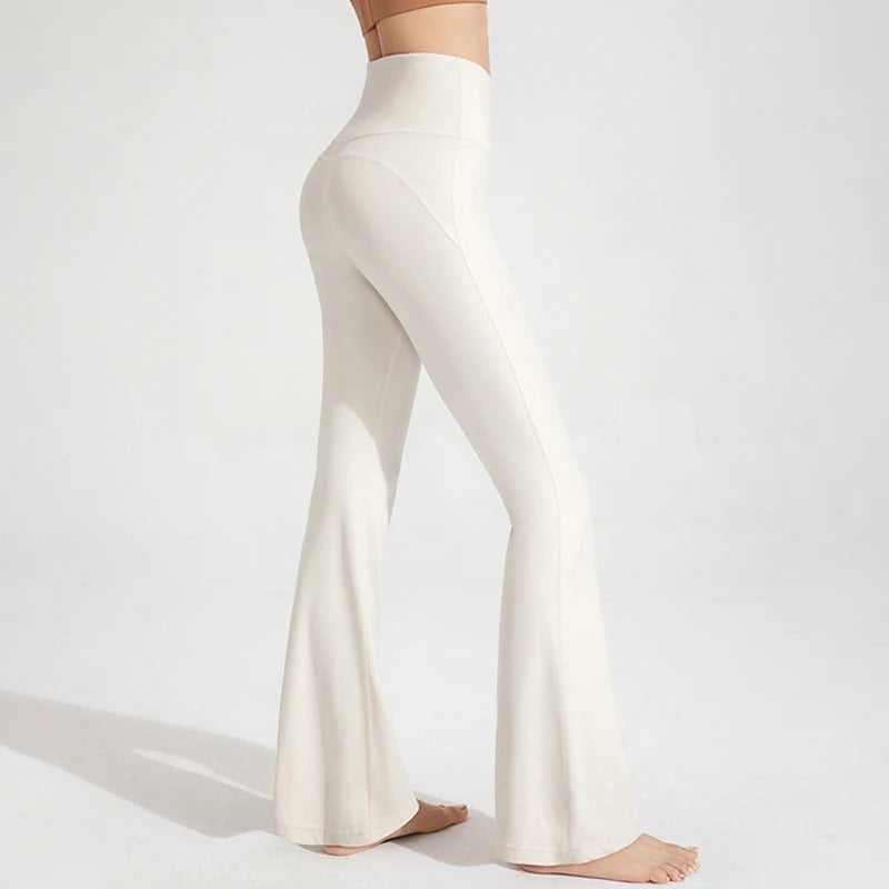 High Waist Flare Yoga Pants – Flattering Fit with Stretch Fabric