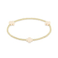 Patriotic Cross Bracelet – Independence Day Style with Gold Beads