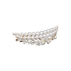 French Pearl Crystal Hair Clip – Chic Half-Tied Style & Alloy Design