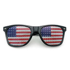 Flag Accent Sunglasses – Statement Style Square Frame Shades