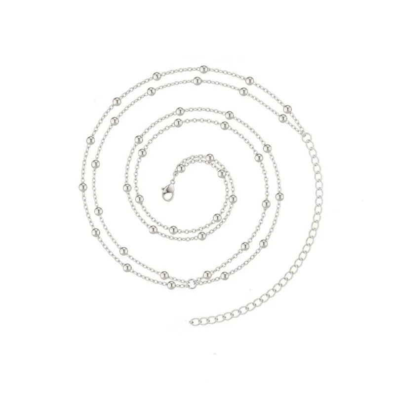 Gold Waist Chain – Effortless Glamour with Double-Layer Beads